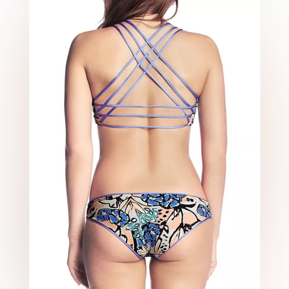 NWT Maaji Wedgewood Deck Reversible Bikini Bottom In Sublime